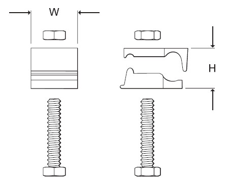 Tower Earth Clamps for conductors