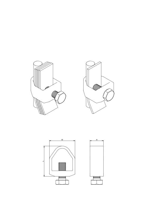 Earth Rod A Clamps