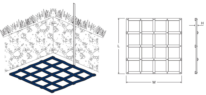 Solid Copper Lattice Mats
