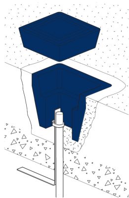Concrete Earth Inspection Housing Pit